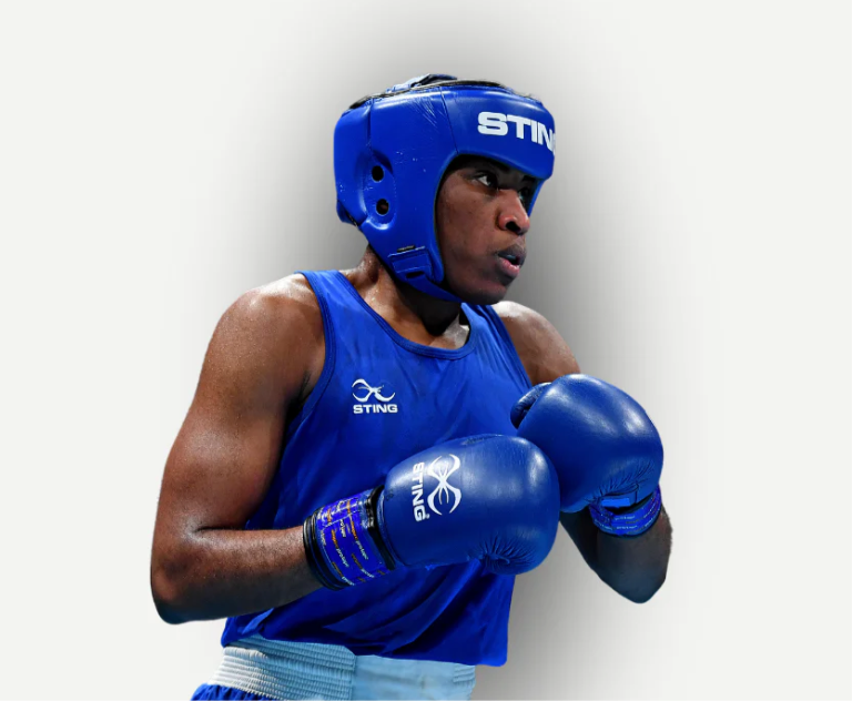 Sting IBA-Approved Competition Head Guard – Blue Boxing Headgear
