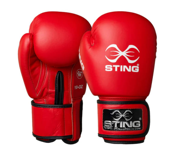 STING IBA APPROVED GLOVES – 10 OZ (RED)