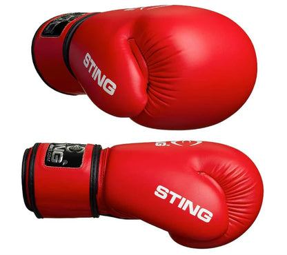 STING IBA APPROVED GLOVES – 10 OZ (RED)